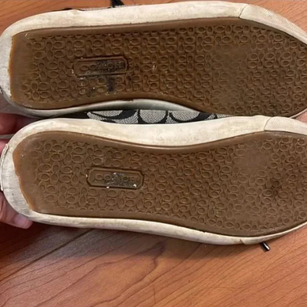 Coach Black Signature Canvas Sneakers